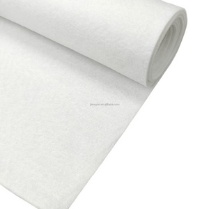 White Non woven filter fabric needle punched non woven filter cotton absorbent felt cotton pad