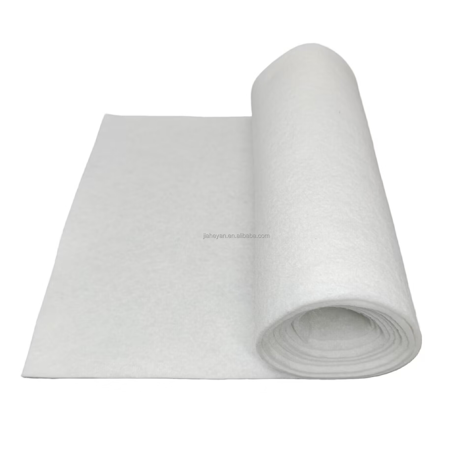 White Non woven filter fabric needle punched non woven filter cotton absorbent felt cotton pad