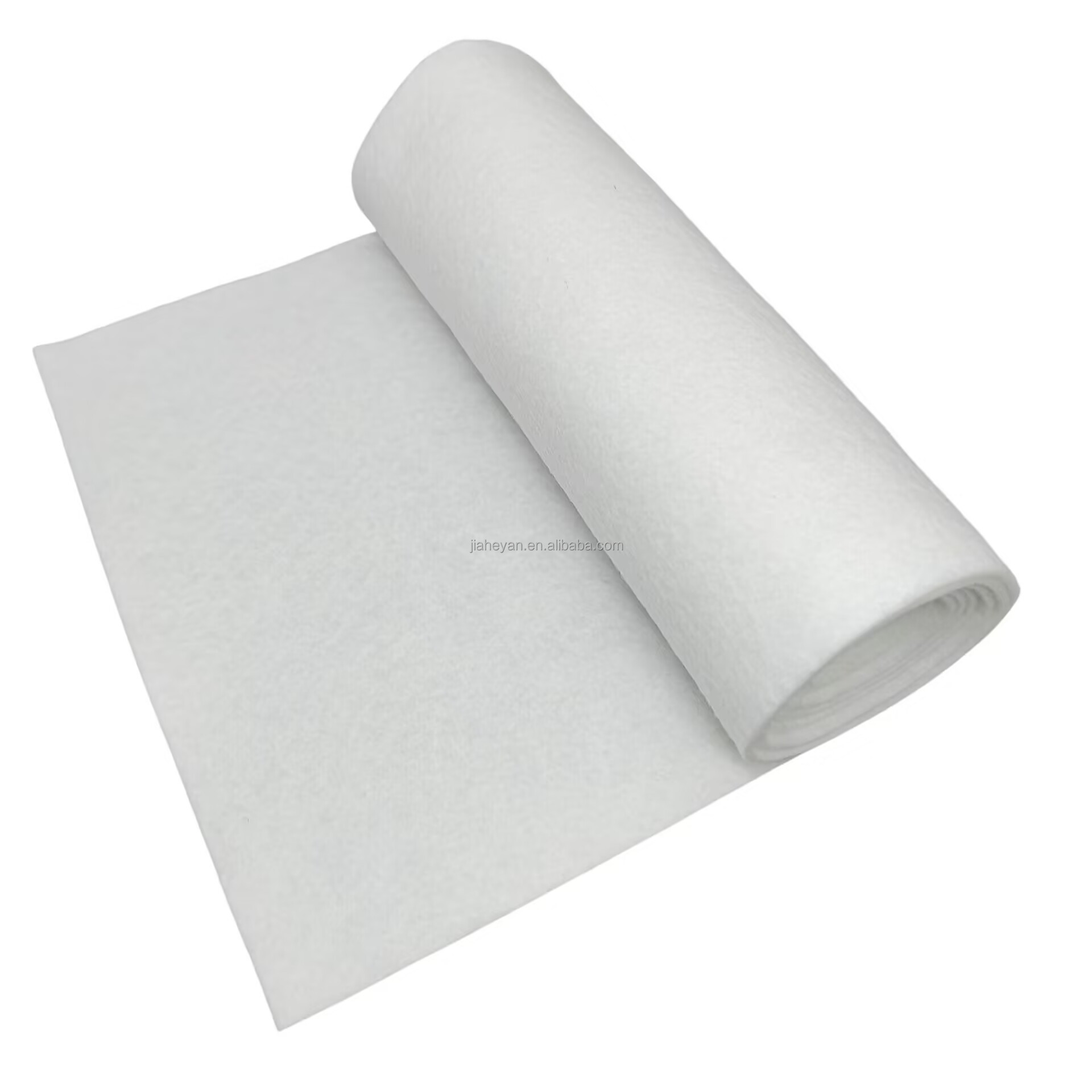 White Non woven filter fabric needle punched non woven filter cotton absorbent felt cotton pad