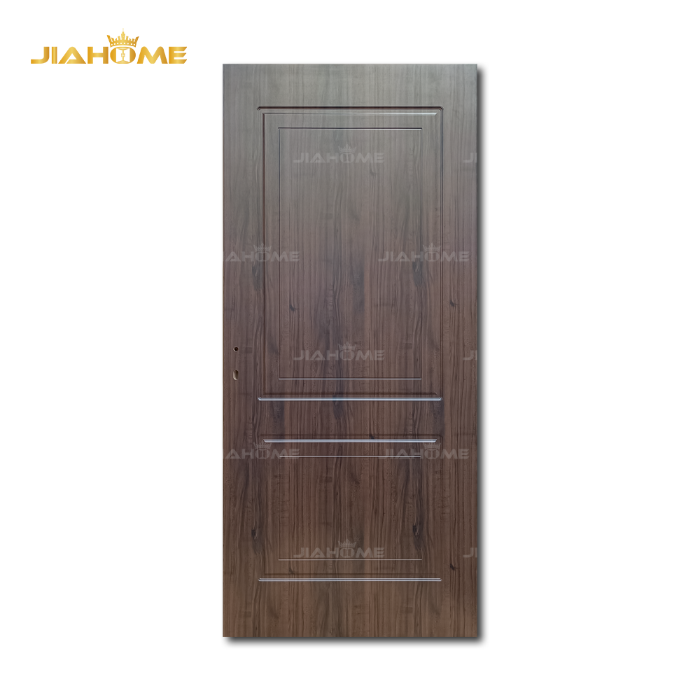 JIAHome factory Customized Wooden door design PVC veneer MDF Door interior doors with frame for house project