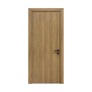 JIAHome factory Customized Wooden door design PVC veneer MDF Door interior doors with frame for house project