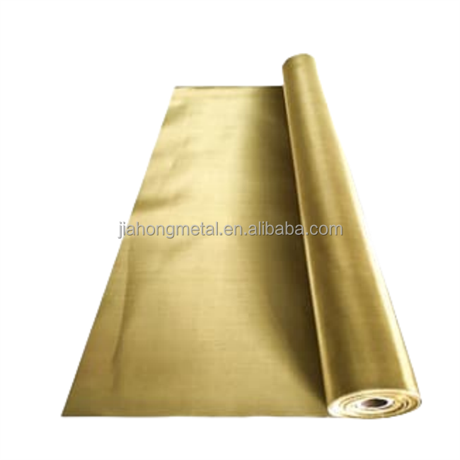 emf shielding brass mesh, 100 mesh 3x3 4x4 5x5mm Square hole plain weave brass crimped metal mesh screen