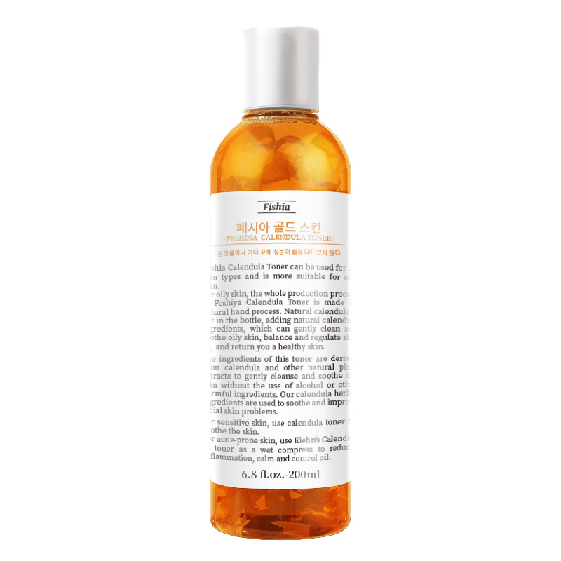 Korea 200ML Customized Logo Anti-acne hydrating Soothing  Face refreshing Calendula Toner Skin