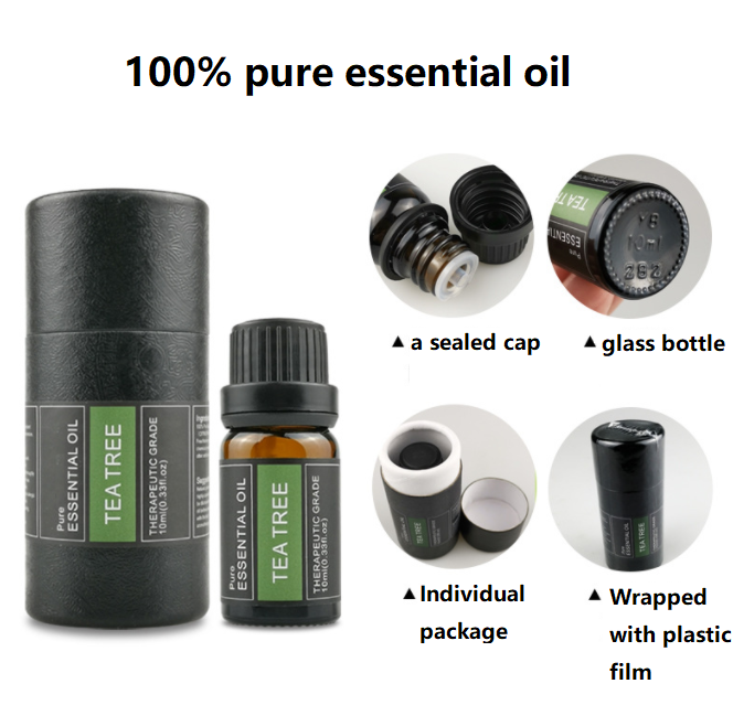 Pure Therapeutic Grade Oils Aromatherapy Gift Set Tea Tree Lavender Rose Eucalyptus Sandal Wood Essential Oil