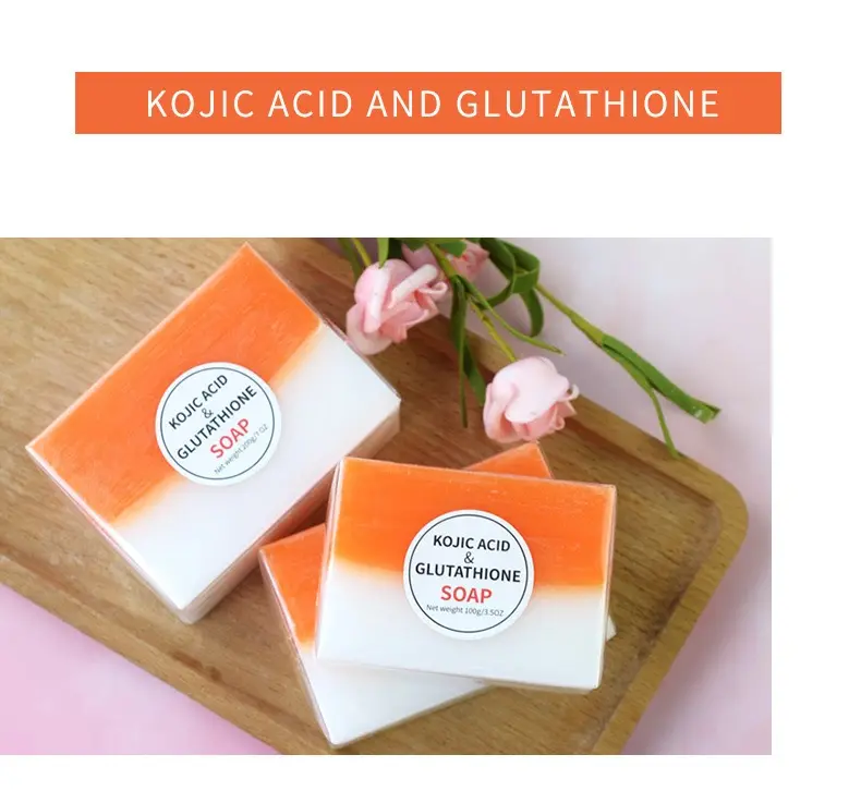 100% Natural Customized &Glutathione Hand made Soap Kojic Acid Soap For All Skin