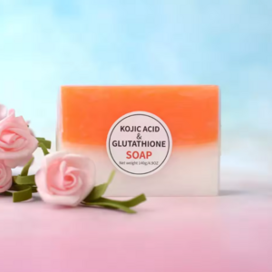 Wholesale 100% Pure And Natural Kojic Acid Handmade Skin Whitening Acne Soap Kojic Acid With Gluthathione Face Body Soap