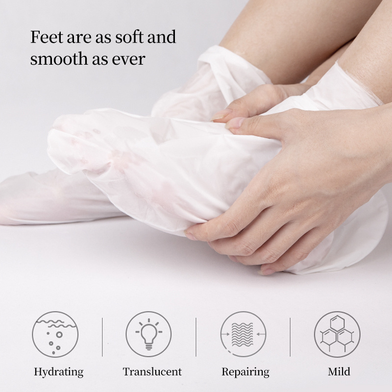 20pair/box Goat Milk Foot Mask Peeling Feet Mask Exfoliating Sock Scrub For Pedicure Anti Crack Remove Dead Skin Foot Patch Care