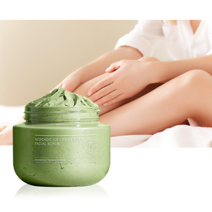 Shea butter cucumber exfoliating body cleaning moisturizing Remove dead skin Private label body scrub cream