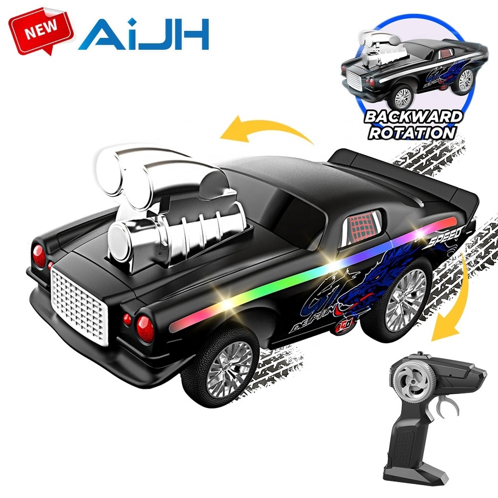 AiJH Remote Control Car 1/16 Scale  Color Lights All Road Mini Rc Car Drifting Steering High Speed RC Drift Car