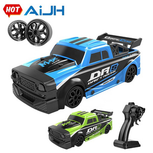 AiJH High Speed 25KM RC Drift Car With 2 Functional Tires 4WD Remote Control Toys LED RC Drift Sport Racing Car Toy