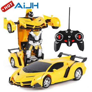 AiJH 2 in 1 360 Degree Rotation Gift Electric RC Transformation Deformation Remote Control Sports Deformation Rc Car