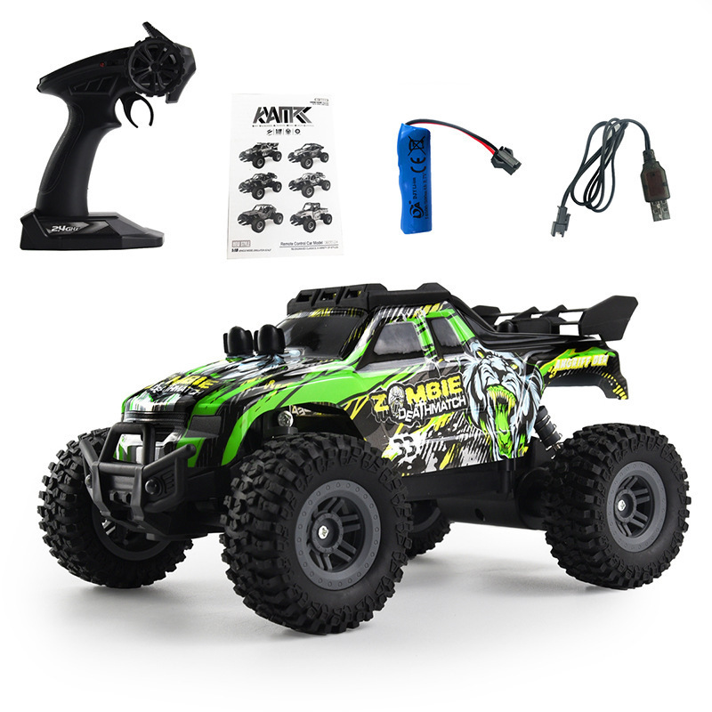 1:18 RC Car 15KM/H All Terrain Coche Rc De Alta Velocidad With Light Climbing 2.4 GHz Truck Car