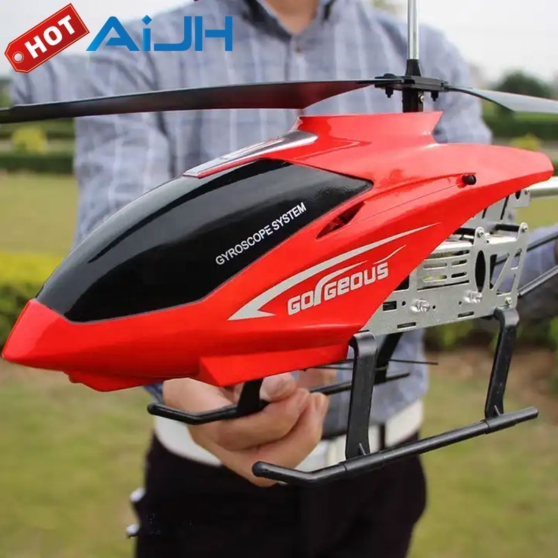 AiJH Wholesale 2.4G Super Large Remote Control Plane Kids 3.5CH Large Helicopter Drone Toys Big Size Rc Helicopter