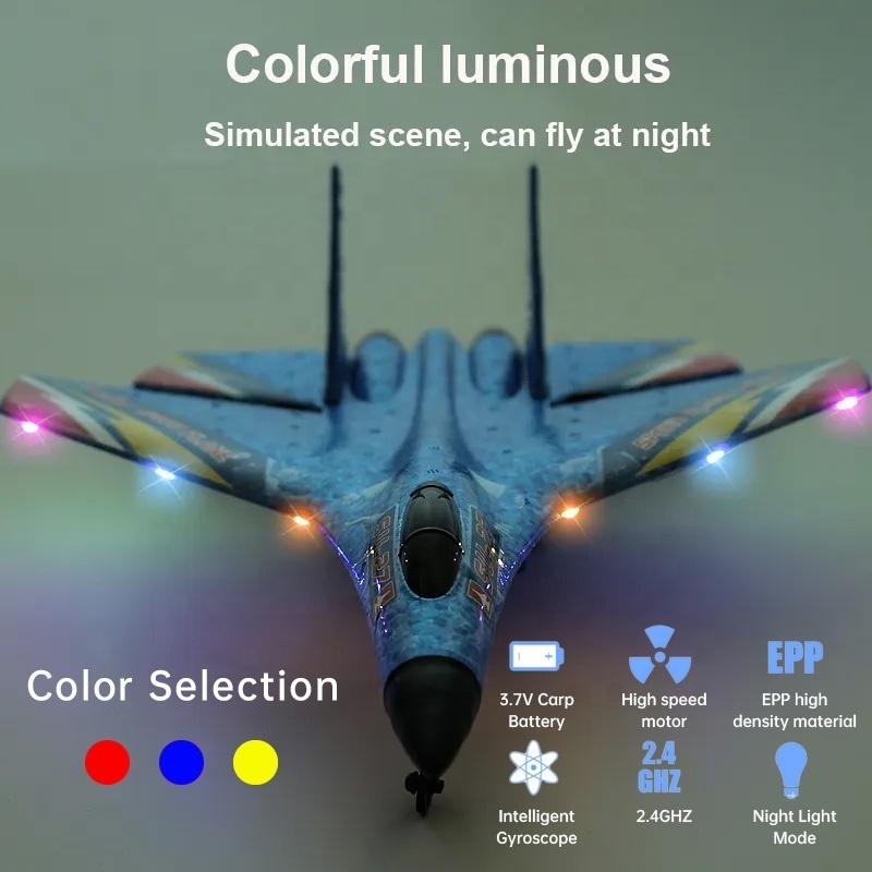 AiJH Hot EPP Su 27 Rc Airplane Aircraft Model Fighter Fixed-Wing Glider Rc Foam Plane Anti-fall Unbreakable Fighter Jet Rc Plane