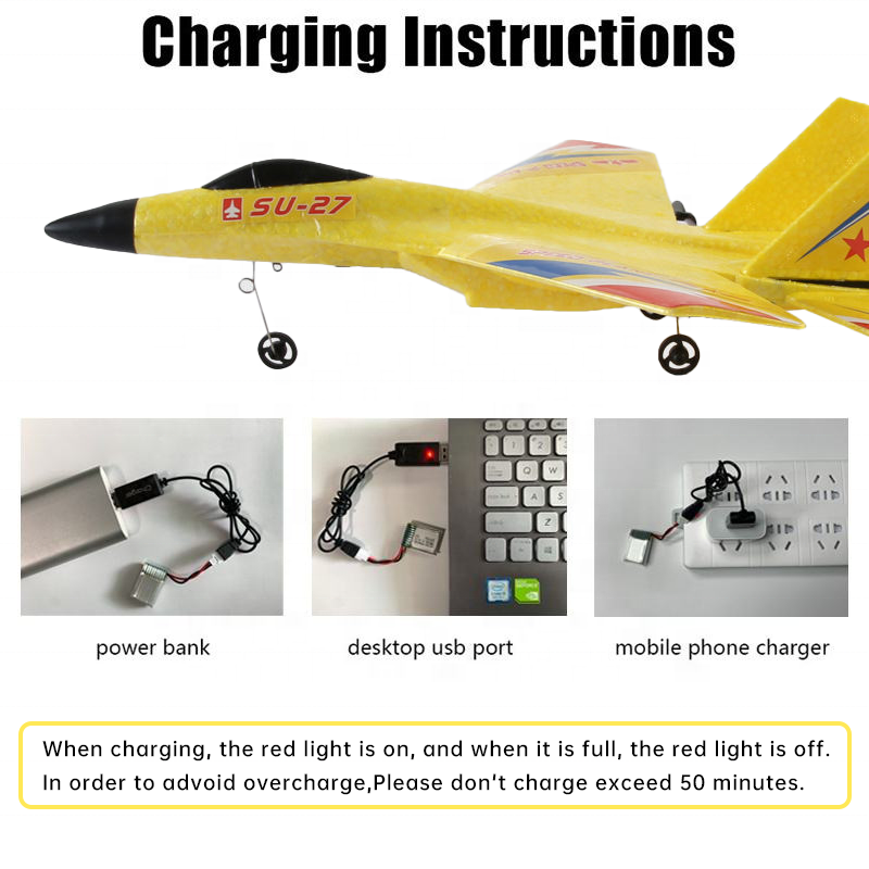 AiJH Hot EPP Su 27 Rc Airplane Aircraft Model Fighter Fixed-Wing Glider Rc Foam Plane Anti-fall Unbreakable Fighter Jet Rc Plane