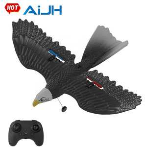 AiJH 405mm Wingspan RC Foam Plane Toys 2.4G Glider Airplane With Light 2.5 Channel Helicopter Remote Control Plane