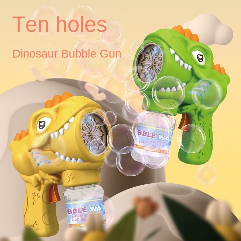 Dinosaur Bubble Guns for Kids Maker Automatic Bubble Machine Gun For Summer Outdoor Activity Blaster Bubble Gun