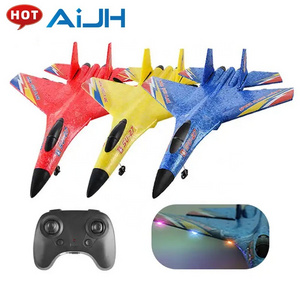 AiJH Hot EPP Su 27 Rc Airplane Aircraft Model Fighter Fixed-Wing Glider Rc Foam Plane Anti-fall Unbreakable Fighter Jet Rc Plane