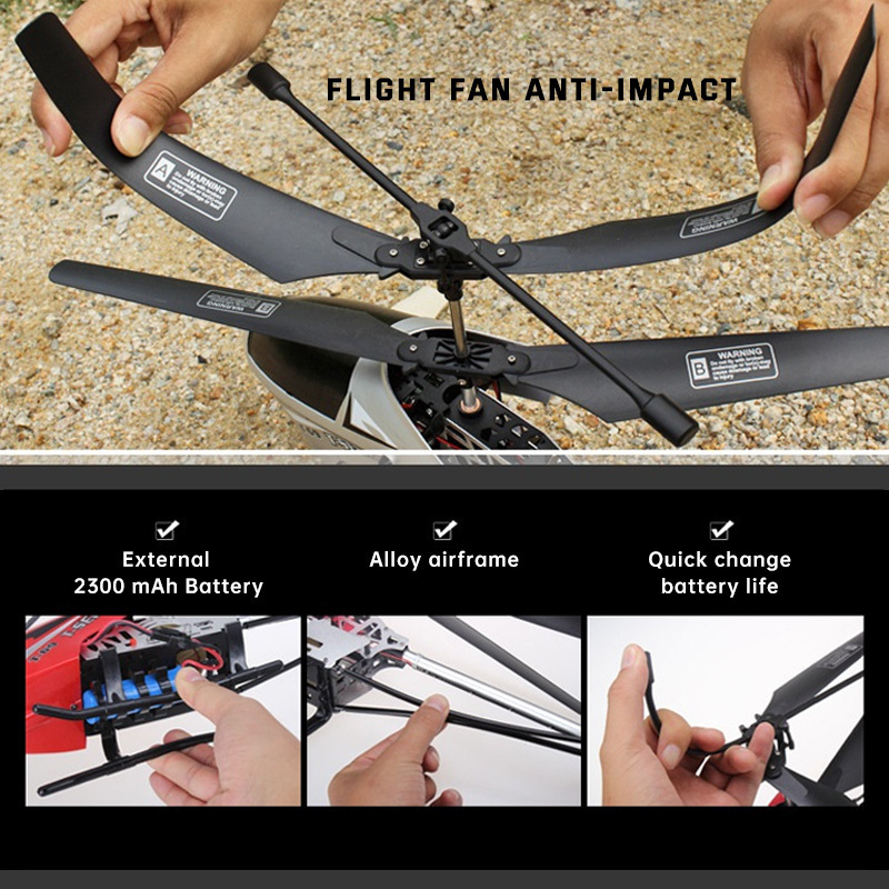 AiJH Wholesale 2.4G Super Large Remote Control Plane Kids 3.5CH Large Helicopter Drone Toys Big Size Rc Helicopter