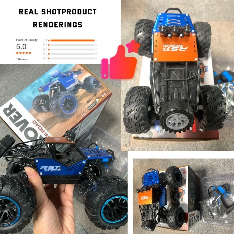 AiJH 2.4G Alloy Remote Control Car Toy Crawler 4x4 Rc Auto Climbing Off Road Radio Control Truck Rc Car