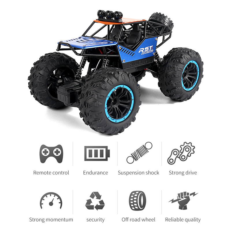 AiJH 2.4G Alloy Remote Control Car Toy Crawler 4x4 Rc Auto Climbing Off Road Radio Control Truck Rc Car