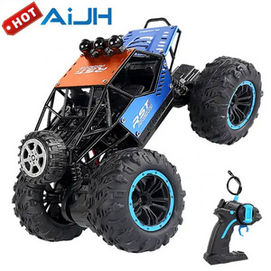 AiJH 2.4G Alloy Remote Control Car Toy Crawler 4x4 Rc Auto Climbing Off Road Radio Control Truck Rc Car