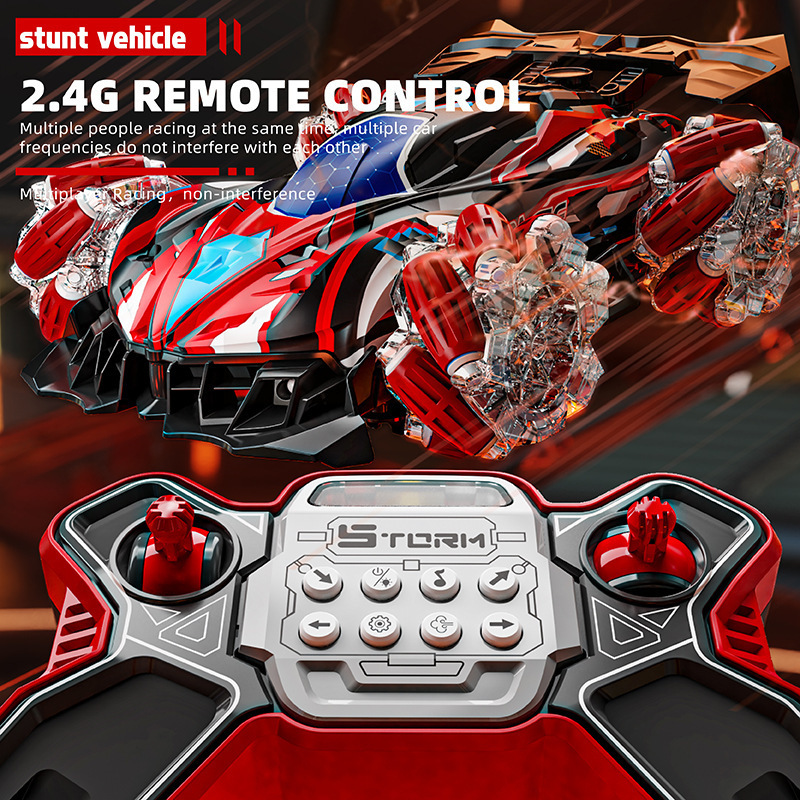 AiJH Remote Control Spray Stunt Cars Hand Controlled Gravity Rc Cars 4WD Rotation Electric Rc Auto Coches RC Drift Car