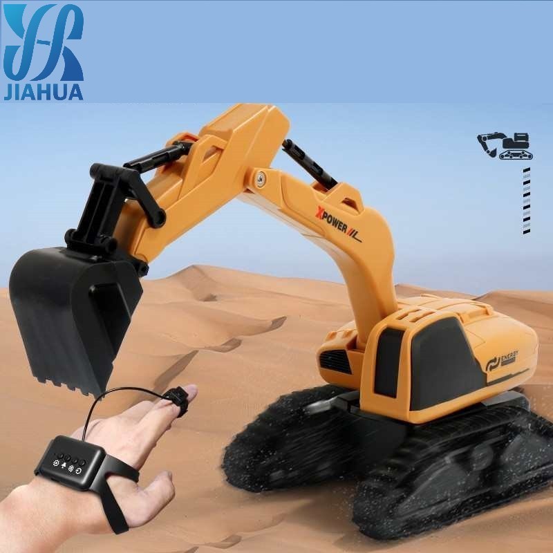 Excavadora Rc Watch Gesture Sensing Remote Control Car 2.4g Hydraulic Excavator Model Excavator Toys