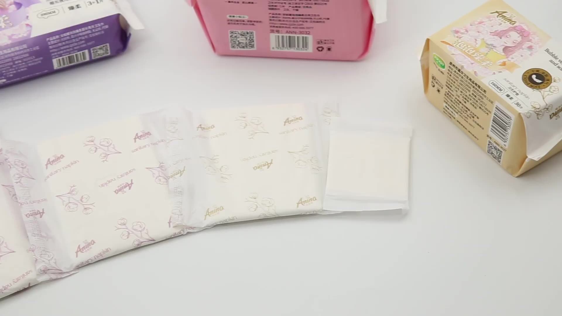 Feminine hygiene products disposable cotton regular winged women sanitary napkin