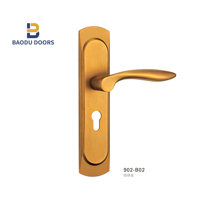 BOWDEU DOORS aluminum bronze handles for houses nice quality for glass doors long door lock set handle with price