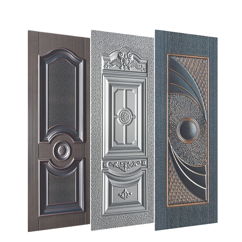 BOWDEU DOORS steel doors skin for houses decoration metal panel Galvanized Sheet cold rolled sheet Metal Skin Door Design