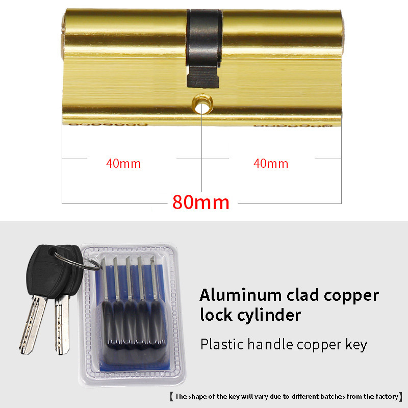 BOWDEU DOORS Solid Brass Door Cylinder Lock For Houses Hot Selling Dimply Key With Knob Cheap Price wholesale Interior room lock