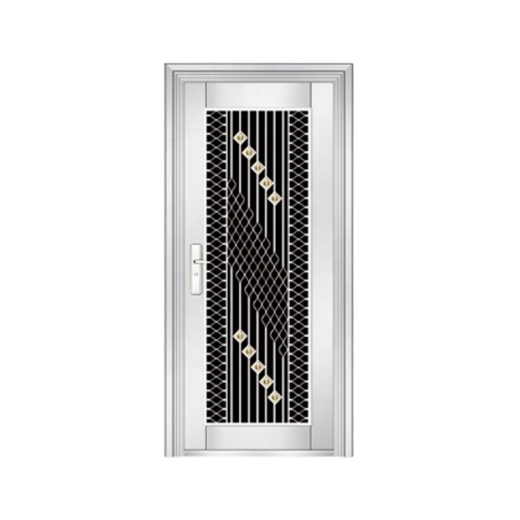 security stainless steel doors for houses exterior metal panel anti-theft iron main entrance doors grill design door