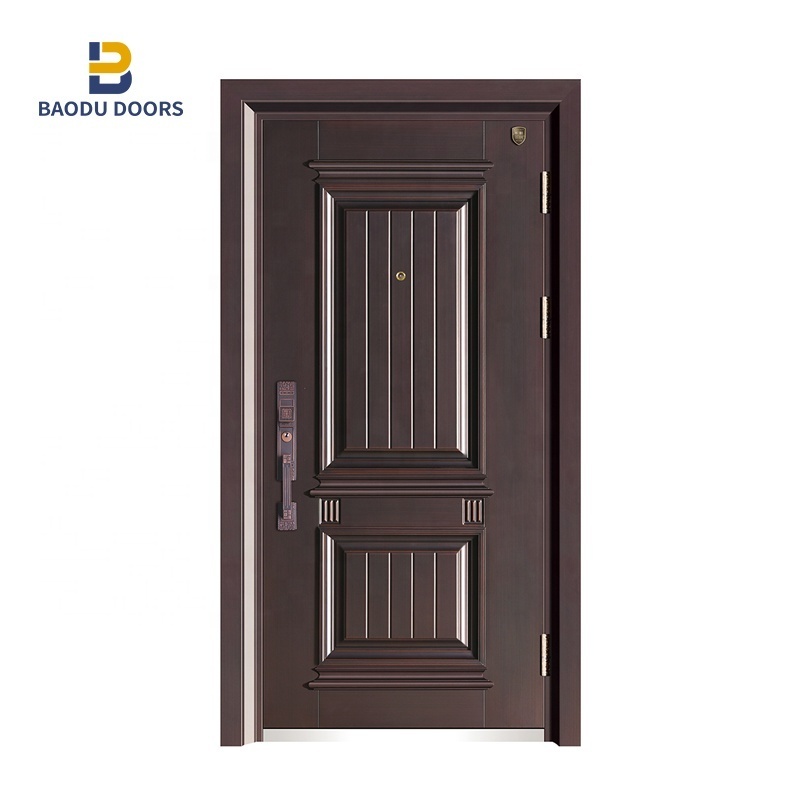 luxury cast aluminum entry door  Bullet proof entrance steel door for villa