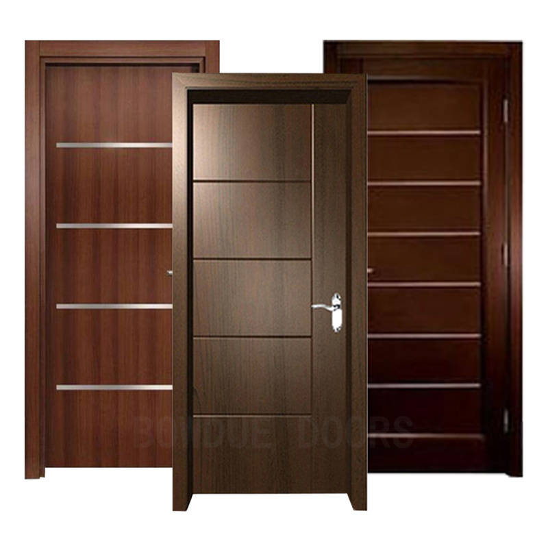 Solid wooden doors for houses interior bedroom entry door american style doors and windows modern design Chinese factory