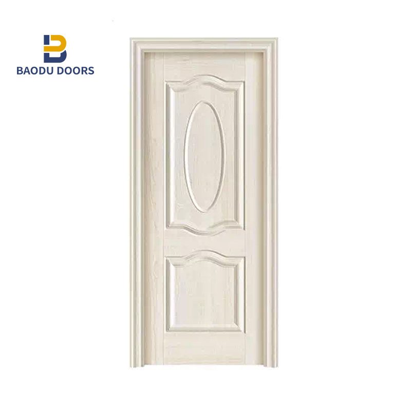 BOWDEU DOORS melamine wooden doors for houses interior skin panel oak veneer door skin customizable factory in China