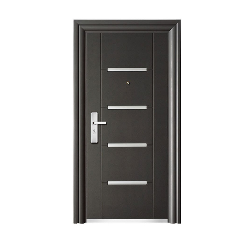 BOWDEU DOORS Steel Main House Puerta De Seguridad Steel Door Exterior,Entrance Imitate Bronze Front Security Modern Steel Doors