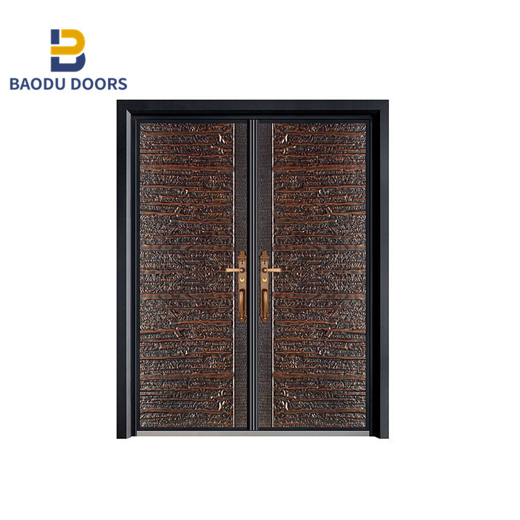 Aluminum alloy doors pihzhi as front of house door with outside door handle for hyundai