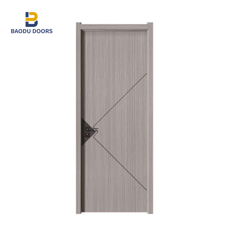 BOWDEU DOORS Wooden Door Panel PVC WPC Interior For Houses Design Picture Frames Soundproof Waterproof Factory Apartment