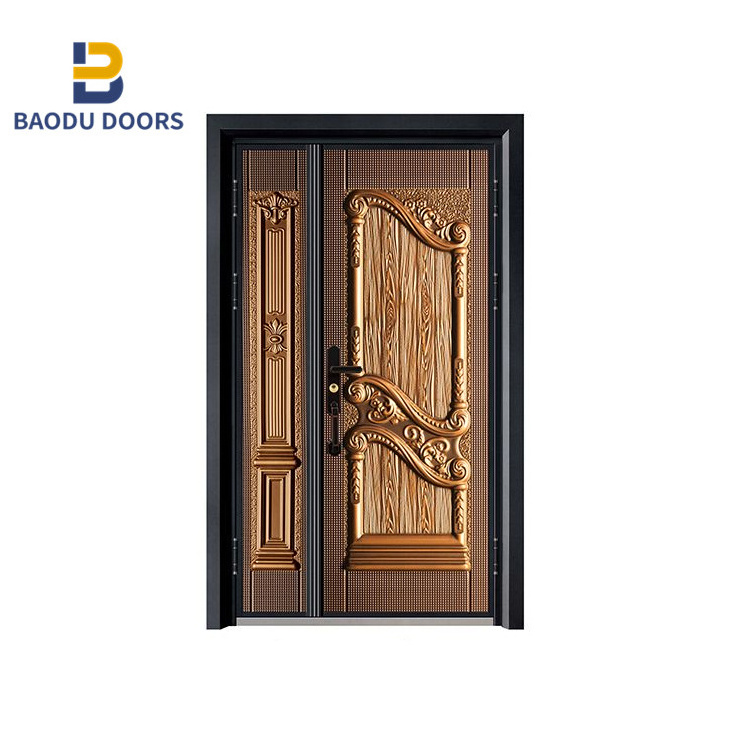 Aluminum alloy doors pihzhi as front of house door with outside door handle for hyundai