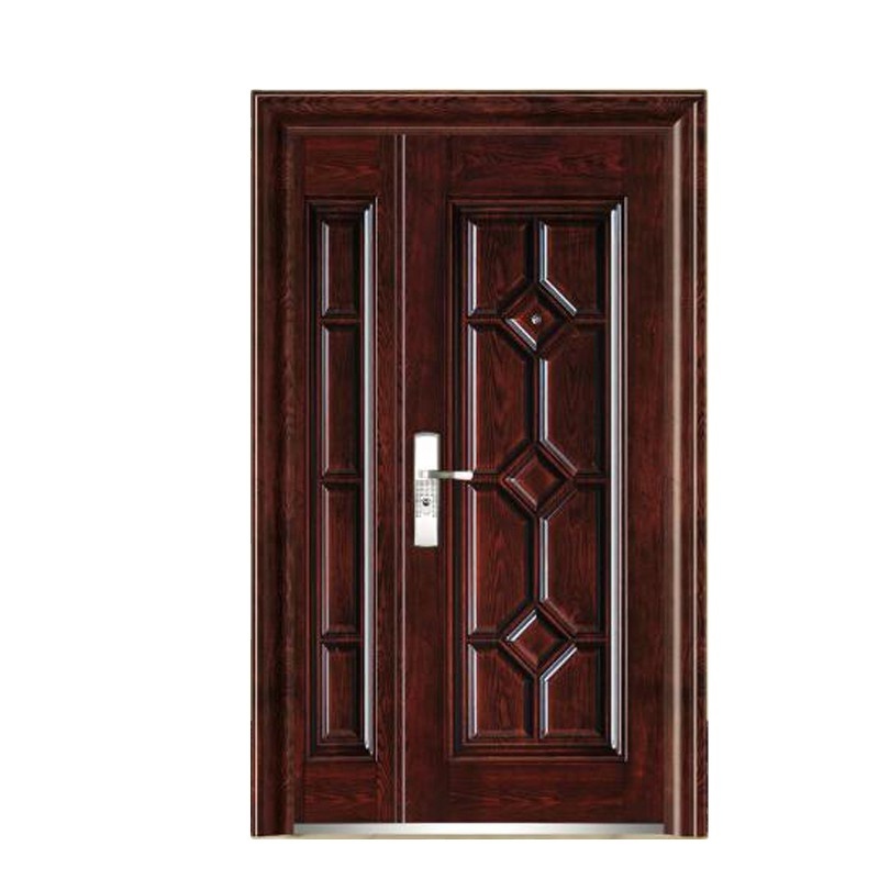 Security Fireproof Steel Doors One and Half Design Door Entry Used Front Entry Swing House or Project Apartment Modern