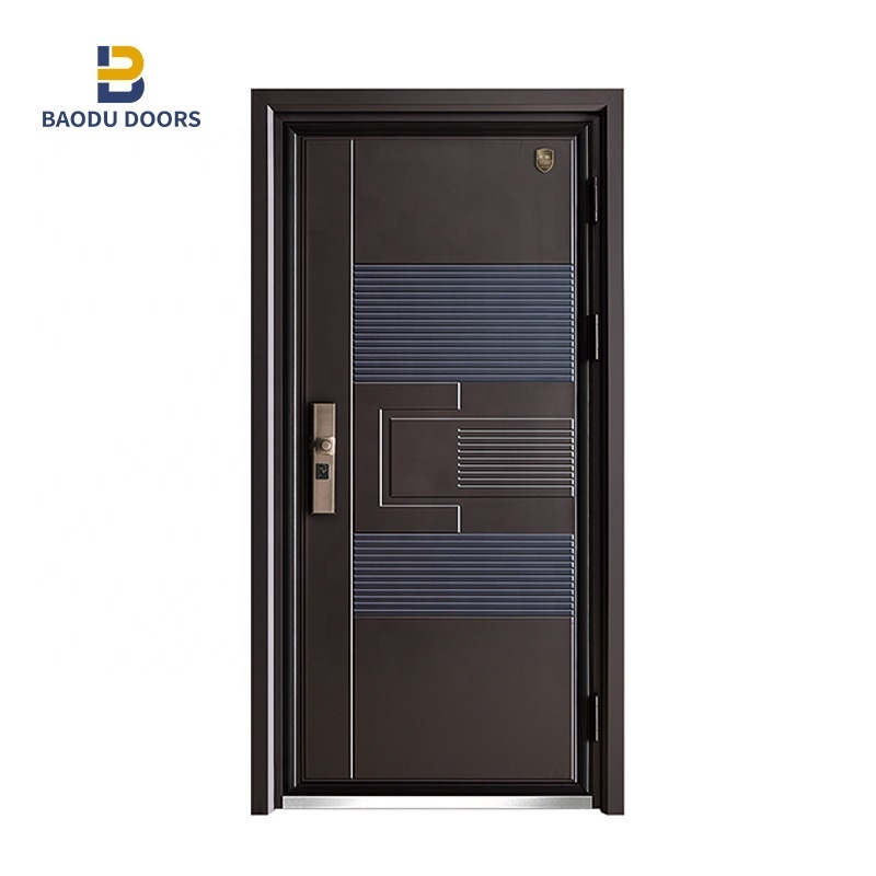 luxury cast aluminum entry door  Bullet proof entrance steel door for villa