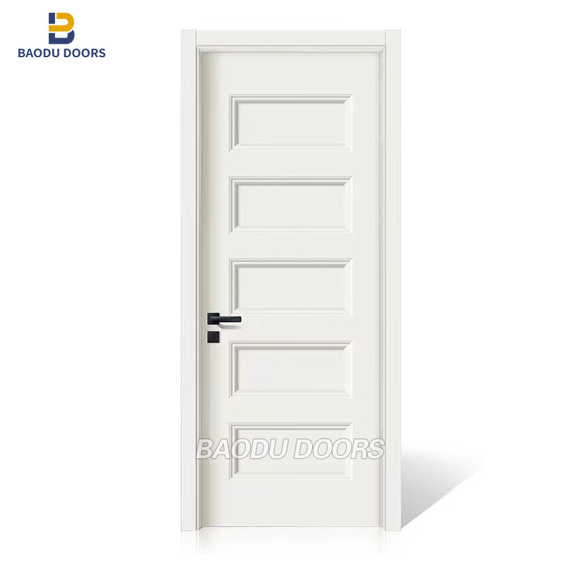 hdf moulded doors with groove as indoor room doors and entry home doors