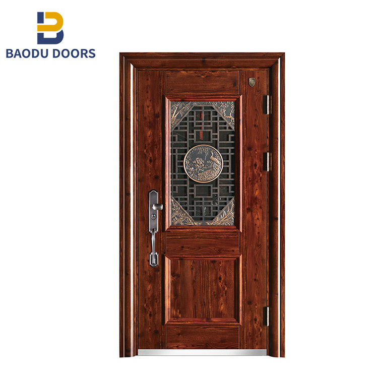 BD Factory Jamaica sound proof panel model design steel security door outdoor high-end steel door