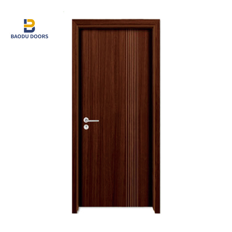 hot sale pvc wooden used commercial glass doors fancy entrance pvc wooden door