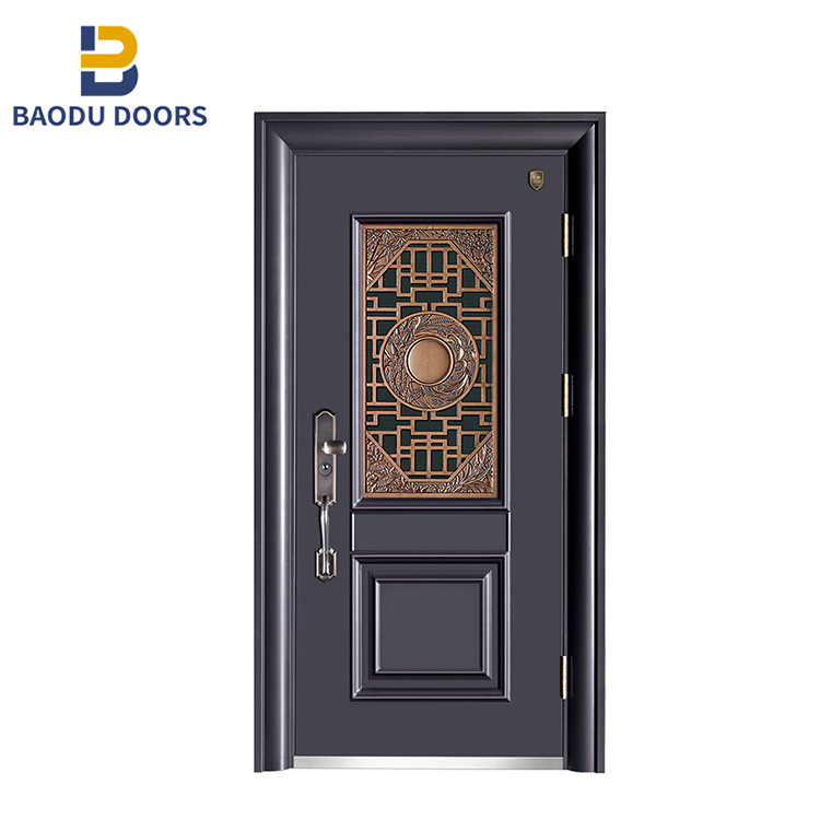 BD Factory Jamaica sound proof panel model design steel security door outdoor high-end steel door