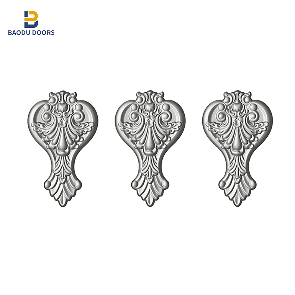 Baodu main door iron gate design wrought iron fence accessories cast iron ornaments for window grill stair railing