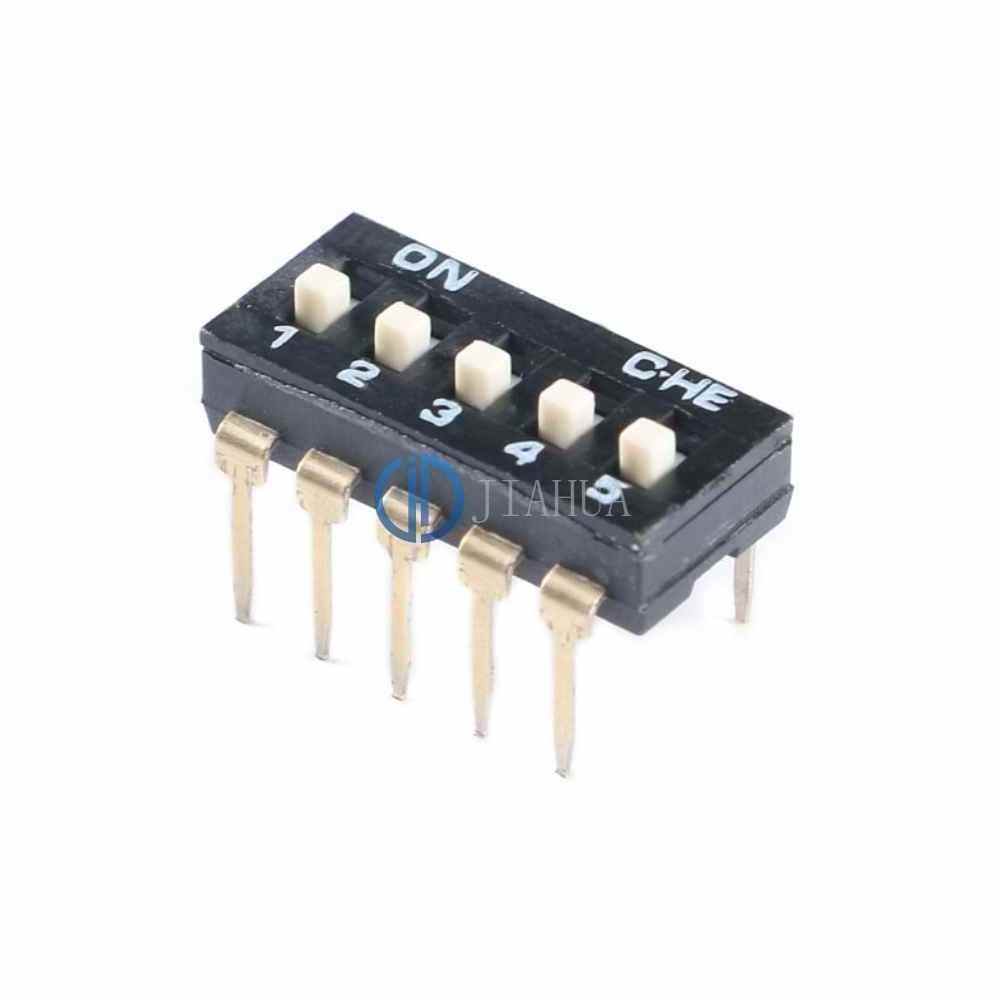 Chip direct insertion dial 2p 4p 6p 8p toggle programming switch black pin pitch 2.54MM