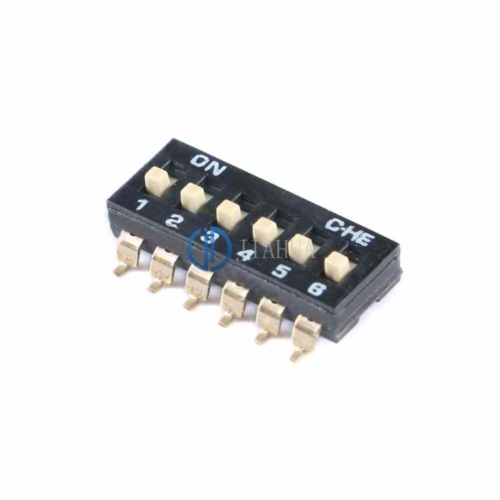 Chip direct insertion dial 2p 4p 6p 8p toggle programming switch black pin pitch 2.54MM