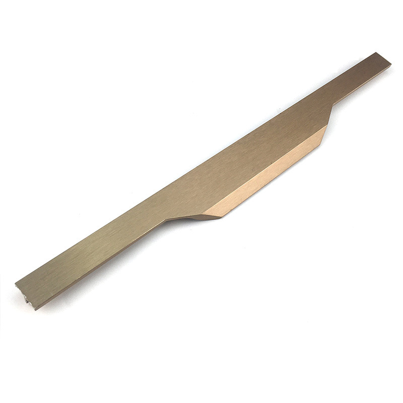 Luxrey door concealed modern rose gold hidden furniture handles for kitchen cabinets